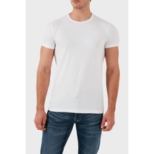 Dsquared2 Streç Pamuklu Bisiklet Yaka Slim Fit 2'li T Shirt Erkek T Shirt DCX410020 02