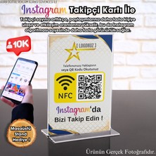 Google Işletme Yorum Kartı - Standlı - Nfc ve Karekod Özellikli