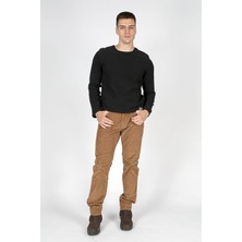 Lee Cooper Ben Erkek %100 Pamuk O Yaka Sweatshirt Siyah