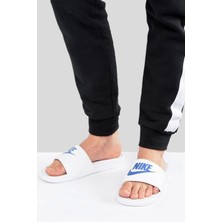 Nike Futura Benassi Slide White-Blue Unisex Beyaz-Mavi Terlik Tek Bantlı