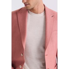 Jakamen Yavru Agzı Slim Fit Sivri Yaka Erkek Ceket