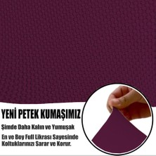 Kılıfsan Petek Kumaş 2 Adet Üçlü Çekyat & Kanepe - 2 Adet Tekli Koltuk & Berjer Kılıfı Seti