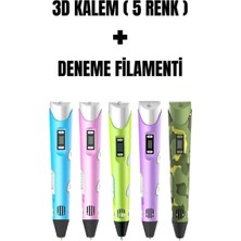 Keyfi Sepet 3D Yazıcı 3D Kalem 3 Renk 9 Metre Hediye Filament