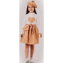 Butik Kız Çocuk Kapitone Şapkalı Alt Üst Takım