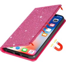 YH Mall Samsung Galaxy S24 Flip Case Cüzdan Manyetik Kapatma Için Glitter Flip Case (Yurt Dışından)