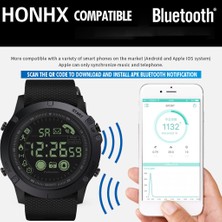 Honhx 9540-1687 Dijital Akıllı Saat 24 Saat Aktivite Takipçisi 30M Apple / Android Için Su Geçirmez Spor Kol Saati - Mavi (Yurt Dışından)