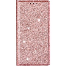 YH Mall IPhone 16 Için Glitter Flip Case Pro Pu Deri Flip Case Cüzdan Manyetik (Yurt Dışından)