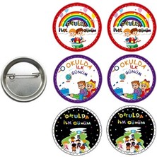 Parti Dükkanım Okulda Ilk Günüm Rozeti (6 Adet)