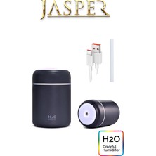 JASPER Hersepete H2O Humidifier Rgb Işıklı Antrasit Ortam Dezenfeksiyon Hava Nemlendirici ve Buhar Makinesi