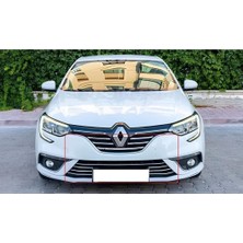 Ebal Oto Renault Megane 4 Krom Ön Panjur+Ön Tampon Çıtası Set 2016-2020 Model Arası Uyumlu P.çelik