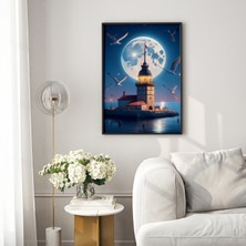 Decoryum Kız Kulesi ve Martılar Tablo