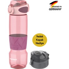 Zweikell Rezon Switch Rose Bpa Içermez 650 ml Tritan Kırılmaz Suluk - Su Matarası - Yedek Kapak Hediyeli