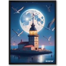 Decoryum Kız Kulesi ve Martılar Tablo