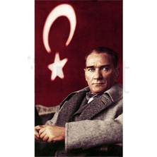 Atatürk ve Bayrak PixArt Sanat Elmas Mozaik Diamond Türkiye 40*60