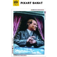 Atatürk  PixArt Sanat Elmas Mozaik Tablo Diamond Türkiye 40*55