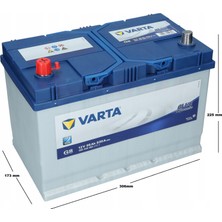 Varta Blue Dynamic G8 12 V 95 Ah 830A (En) Ters Kutup Akü