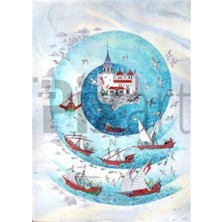 Pix Art Sanat Minyatür Gemi Pixart Sanat Elmas Mozaik Tablo Diamond Türkiye 71 x 99 cm