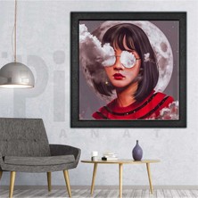 PixArt Gozumde Bulutlar 48 x 68 Elmas Mozaik Tablo