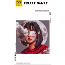 PixArt Gozumde Bulutlar 48 x 68 Elmas Mozaik Tablo