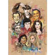 Pix Art Sanat Türk Sineması Pixart Sanat Elmas Mozaik Tablo Diamond Türkiye   46 x 65 cm