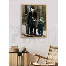 PixArt Charlie Chaplin Ve Cocuk 41 x 71 Elmas Mozaik Tablo