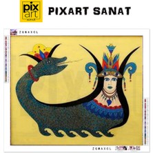 PixArt Şahmeran Elmas Mozaik Tablo Pi x art Sanat 71 x 61