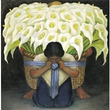 Pix Art Sanat Çiçek Satıcısı Pixart Sanat  Elmas Mozaik Tablo Diamond Türkiye 48 x 51 cm