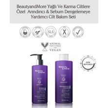 Beautyandmore yağlı ve Karma Ciltlere Özel , Arındırıcı & Sebum Dengeleyici Bakım Seti