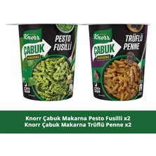 Knorr Çabuk Makarna Trüflü Penne 65G X3 + Pesto Fusilli 65G X3