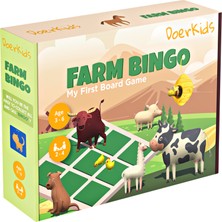 DoerKids Farm Bingo – Çiftlik Temalı Çocuk Tombalası - Tombala 2-6 Yaş