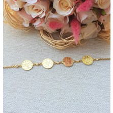 Canka Dörtlü Gümüş Tuğralı Sikke Bileklik