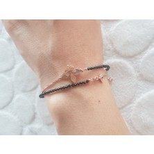Canka Oniks Taşlı Zincir Gümüş Bileklik