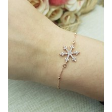 Canka Kar Tanesi Gümüş Bileklik