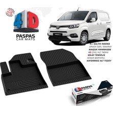 Omsa Toyota Proace City 4d Havuzlu Paspas Siyah Ön 2 Parça 2019 ve Sonrası