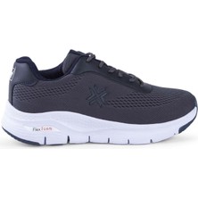 Buckhead 4321 Timar Gri Lacivert Comfort Sneaker Spor Ayakkabı V5