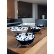 Qtahya Home Nazar Boncuk Kase Seti Beyaz Ton 8 Parça
