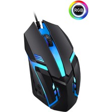 Revenge Thunder Rgb Kablolu 7 Renk Modu Gaming Oyuncu Mouse Optik