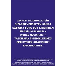 Evleniyoruz Gelin Arabası Için Yazılı Plaka Üstü Kapama Parlak Pleksi Siyah 2 Adet