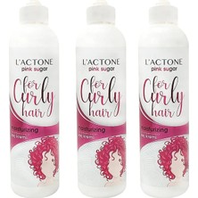 L'ACTONE 3'lü Kıvırcık Saç İçin Pink Sugar Aktivatör Krem 400 ml