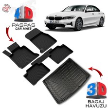 3K Store Bmw 3 Seri G20 4d Havuzlu Paspas ve 3D Bagaj Havuzu 2018 ve Üstü