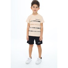 Toontoy Erkek Çocuk Baskılı Şortlu Takım