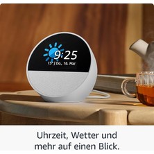 Amazon Echo Spot (2024 Sürüm) Canlı Sesli + Alexa Asistanlı Çalar Saat