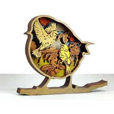 Wood-X Ahşap Mdf Çok Katmanlı Civciv Dekoratif Obje