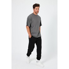 Alexander Gardi Alexandergardı Yırtmaçlı Basic Oversize T-Shirt (UN-70418)