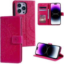 Manyi Mall IPhone 16 Için Flip Case Pro Max Totem Kabartma Pu Deri Kickstand (Yurt Dışından)