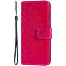 Manyi Mall IPhone 16 Için Flip Case Pro Max Totem Kabartma Pu Deri Kickstand (Yurt Dışından)