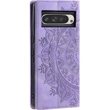 Manyi Mall Google Piksel 9 Pro Xl Için Flip Case Yan Toka Pu Deri Kart Çevirme (Yurt Dışından)