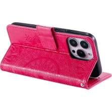 Manyi Mall IPhone 16 Için Flip Case Pro Max Totem Kabartma Pu Deri Kickstand (Yurt Dışından)