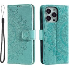 Manyi Mall IPhone 16 Için Flip Case Pro Max Totem Kabartma Pu Deri Kickstand (Yurt Dışından)