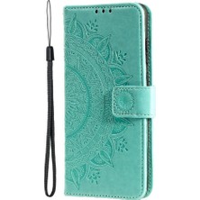 Manyi Mall IPhone 16 Için Flip Case Pro Max Totem Kabartma Pu Deri Kickstand (Yurt Dışından)